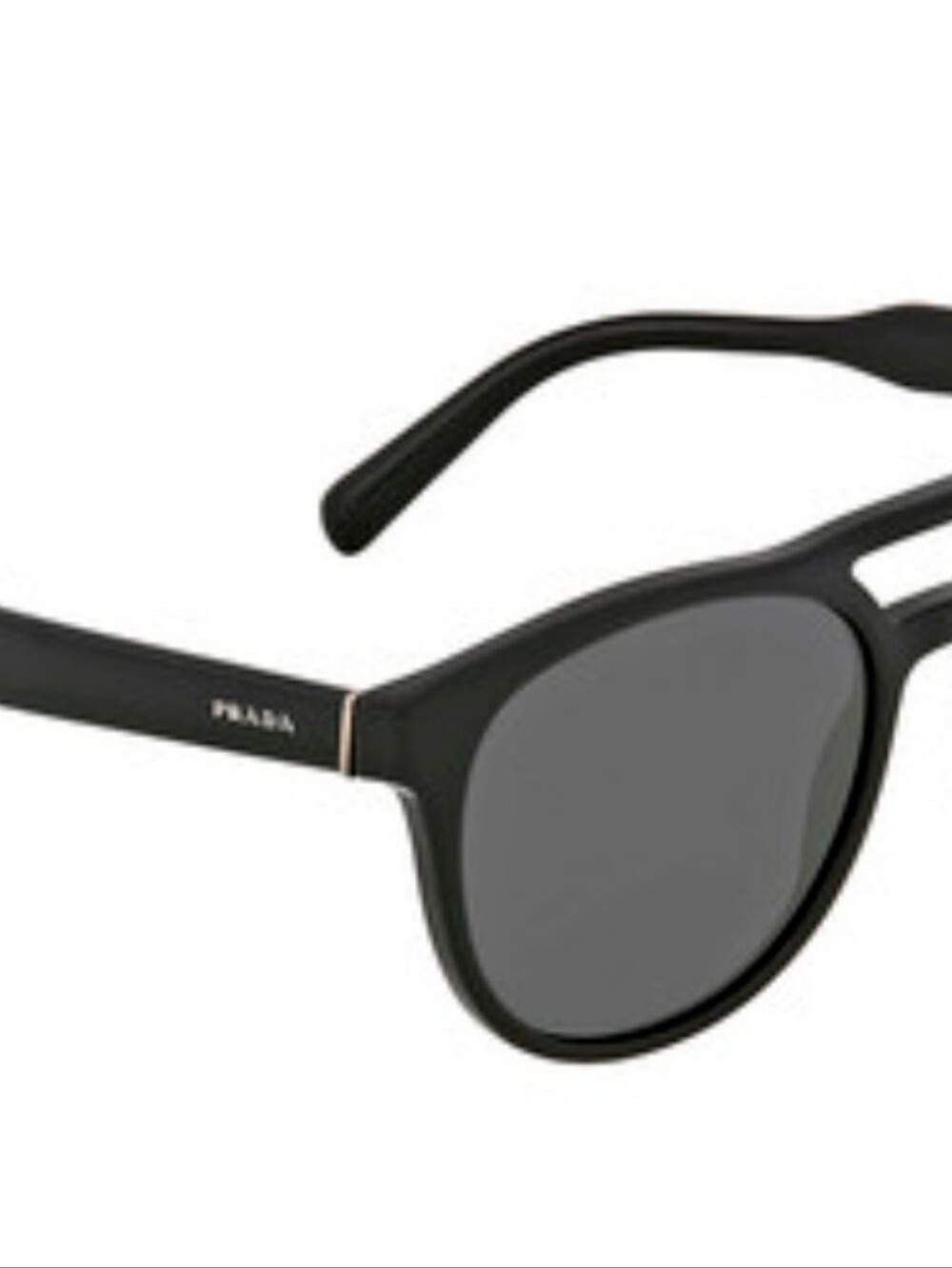 Men's Prada Black Aviator Sunglasses with Double-Bridge 13T - Picture 8 of 10
